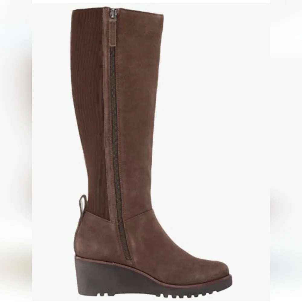 Sanctuary NWT Effect Java Knee-High Wedge Boots Size 6.5M